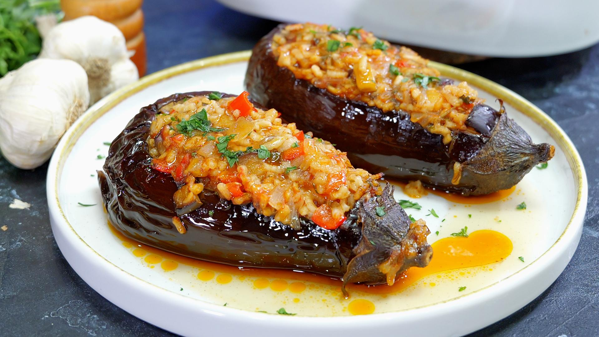 Vegan μεσημεριανό-Γεμιστές μελιτζάνες-συνταγή- Vegan μεσημεριανό-Γεμιστές μελιτζάνες-συνταγή-