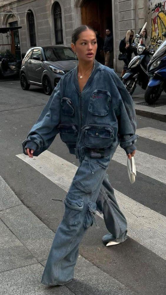 street style-με-denim look-ιδέες- street style-με-denim look-ιδέες-