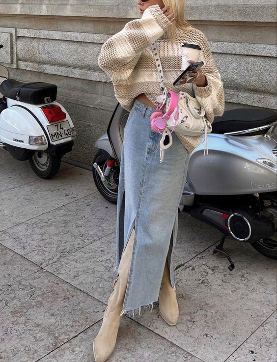 jean μάξι-φούστες-τάσεις-Φθινόπωρο-Χειμώνας-2024-2025-ιδέες- jean μάξι-φούστες-τάσεις-Φθινόπωρο-Χειμώνας-2024-2025-ιδέες-