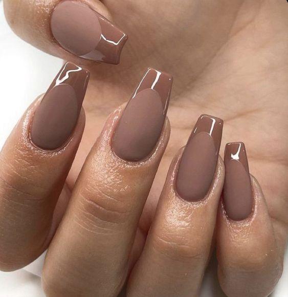 γαλλικό-μανικιούρ-σε-ballerina nails-σε-καφέ-ιδέες- γαλλικό-μανικιούρ-σε-ballerina nails-σε-καφέ-ιδέες-