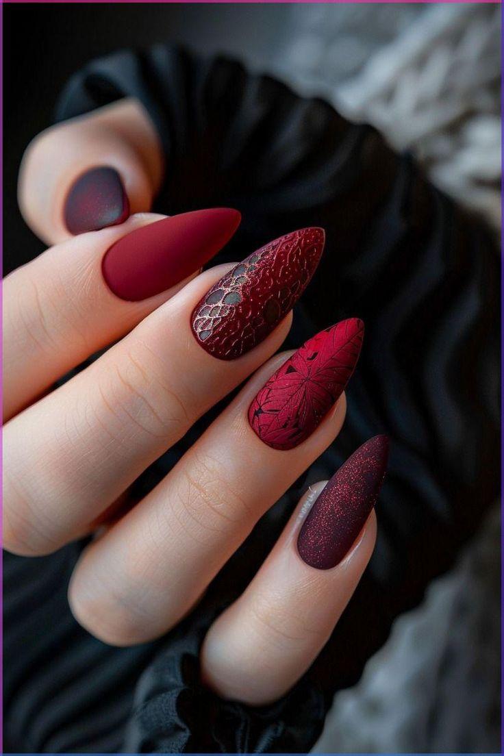 goth-μανικιούρ-με-red-wine-ιδέες- goth-μανικιούρ-με-red-wine-ιδέες-