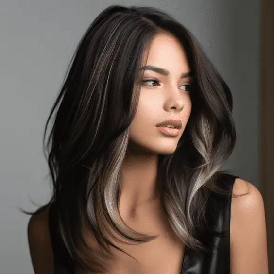 ιδέες-για-highlights-σε-καστανά-και-μαύρα μαλλιά-τον-Χειμώνα 2025- ιδέες-για-highlights-σε-καστανά-και-μαύρα μαλλιά-τον-Χειμώνα 2025-