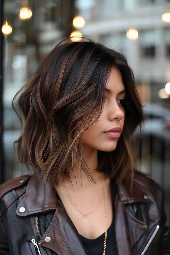 καρέ-καστανά-μαλλιά-με-καστανές-ανταύγειες-ιδέες- καρέ-καστανά-μαλλιά-με-καστανές-ανταύγειες-ιδέες-