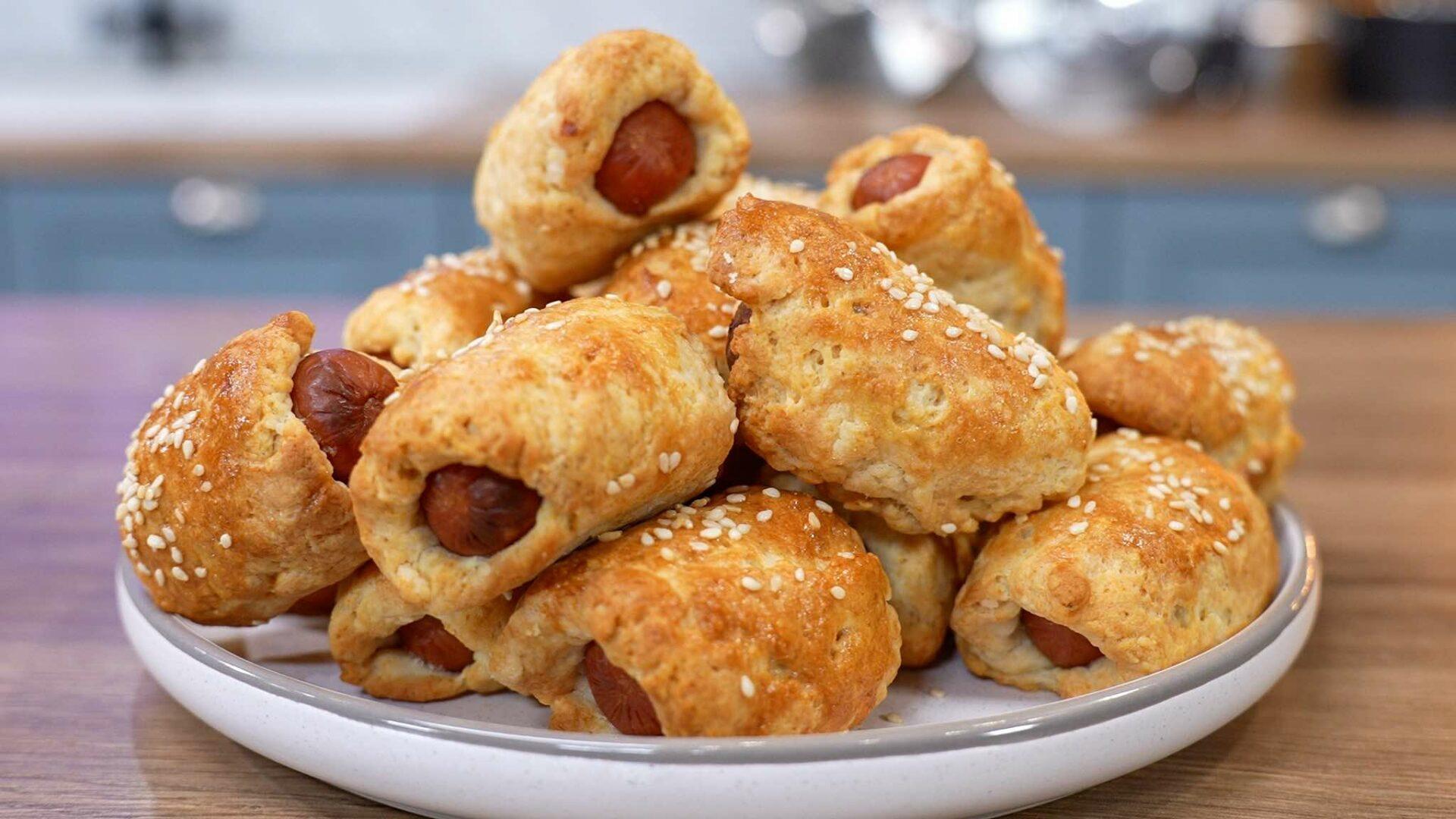 λουκανικοπιτάκια-στη-φριτέζα αέρος-συνταγή- λουκανικοπιτάκια-στη-φριτέζα αέρος-συνταγή-