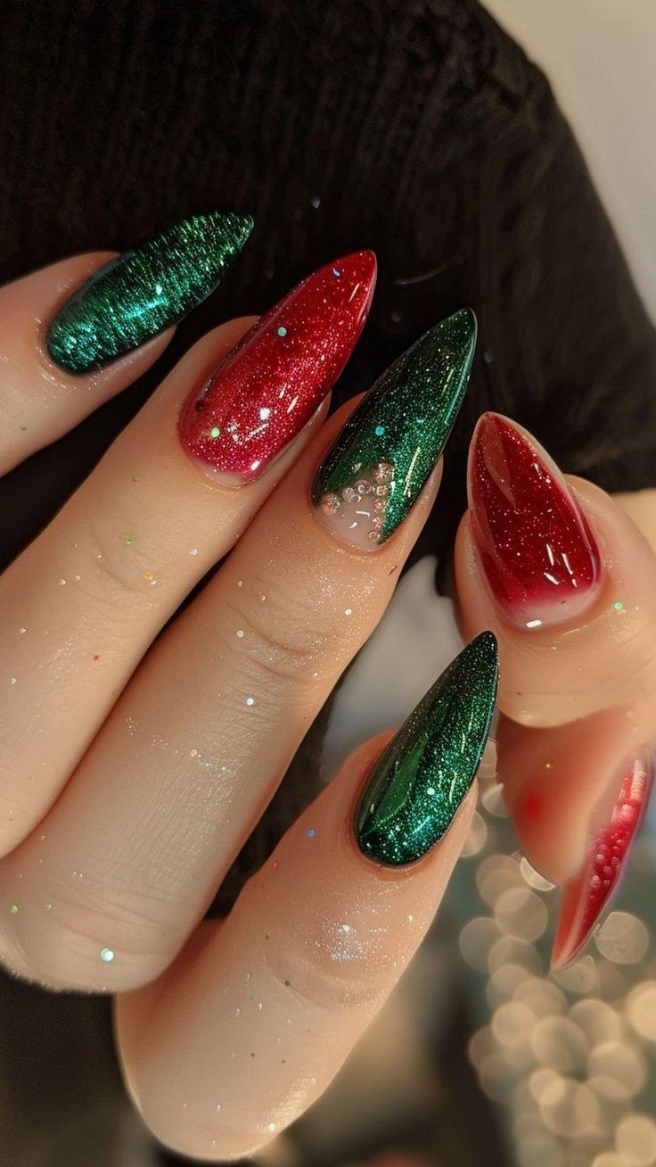 χριστουγεννιάτικο-μανικιούρ-σε-κόκκινο-και-πράσινο-χριστουγεννιάτικες τάσεις-στα-νύχια-ιδέες- χριστουγεννιάτικο-μανικιούρ-σε-κόκκινο-και-πράσινο-χριστουγεννιάτικες τάσεις-στα-νύχια-ιδέες-