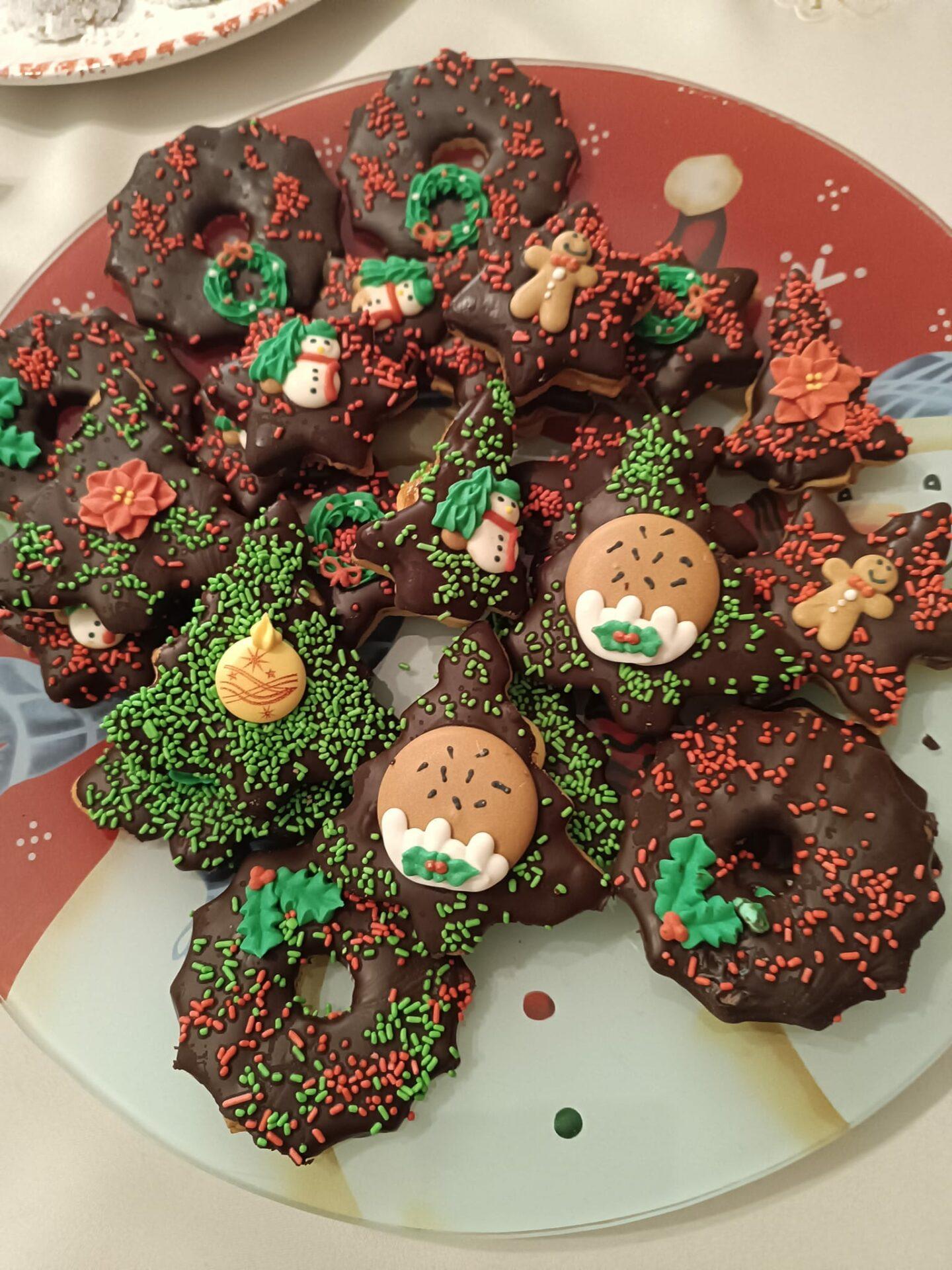 christmas-chocolate cookies-συνταγή- christmas-chocolate cookies-συνταγή-
