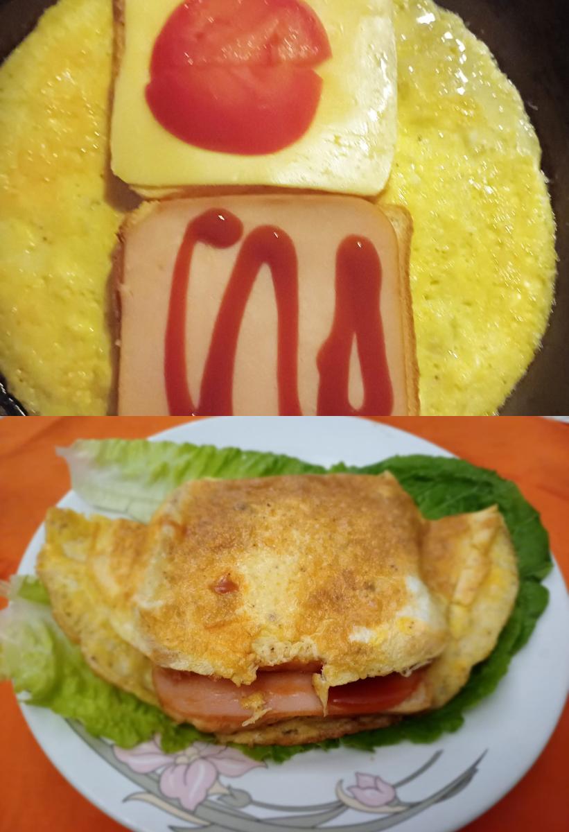 ομελέτα-με-ψωμί του τοστ-συνταγή- ομελέτα-με-ψωμί του τοστ-συνταγή-