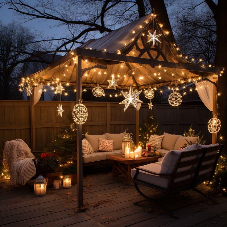 Elegant Χριστουγεννιάτικη διακόσμηση εξωτερικού χώρου