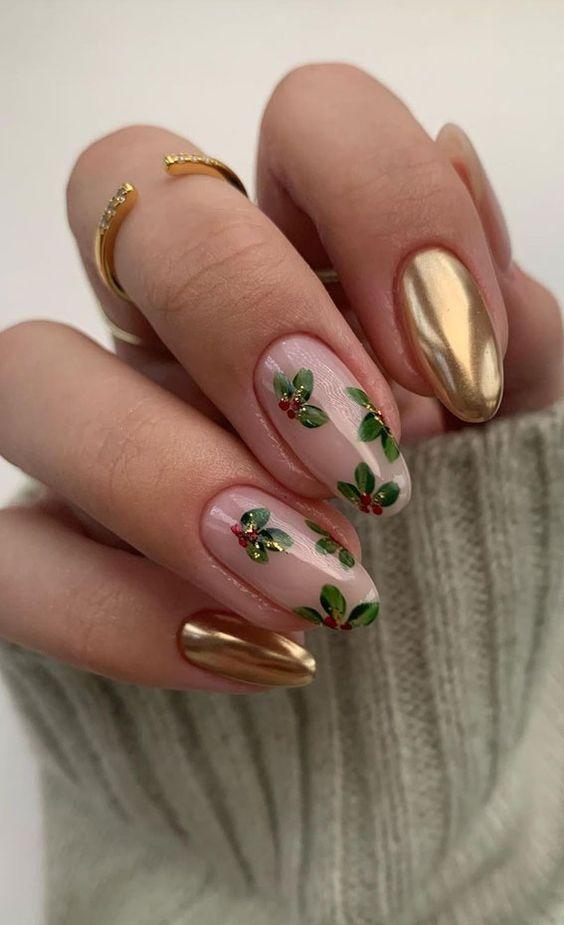 metallic nails-χριστουγεννιάτικα νύχια-TikTok nails-trends-Χριστούγεννα 2024-ιδέες- metallic nails-χριστουγεννιάτικα νύχια-TikTok nails-trends-Χριστούγεννα 2024-ιδέες-
