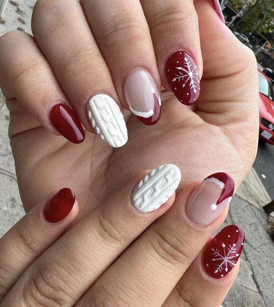 κόκκινα-χριστουγεννιάτικα νύχια-TikTok nails-trends-Χριστούγεννα 2024-ιδέες- κόκκινα-χριστουγεννιάτικα νύχια-TikTok nails-trends-Χριστούγεννα 2024-ιδέες-