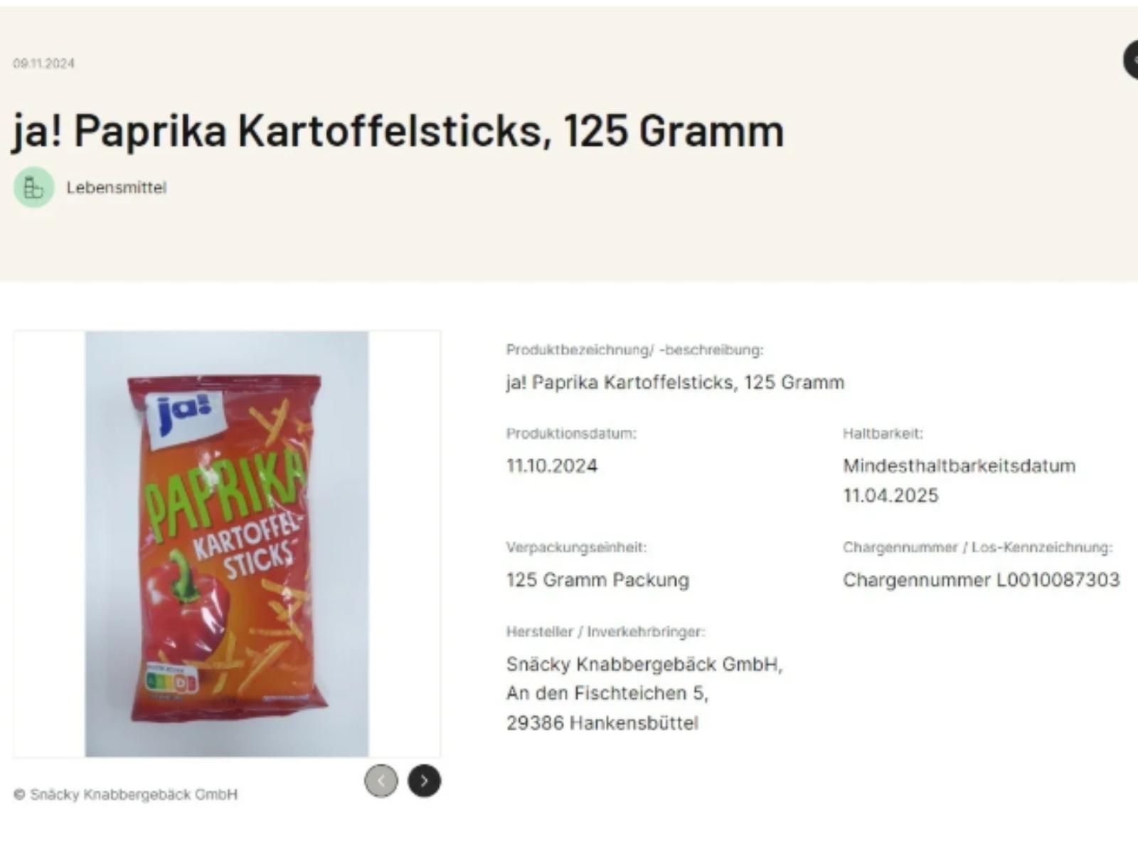 Ανακαλούνται πατατάκια – Περιέχουν κομμάτια γυαλιού