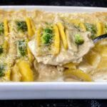 ογκρατέν-με-πατάτες-και-μπρόκολο-για-τη-νηστεία Χριστουγέννων-συνταγή-