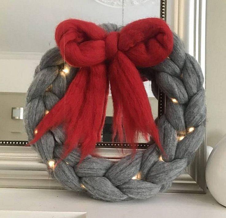 Χριστούγεννα-2024-Μάλλινα-στεφάνια-διακόσμηση-ιδέες Χριστούγεννα-2024-Μάλλινα-στεφάνια-διακόσμηση-ιδέες