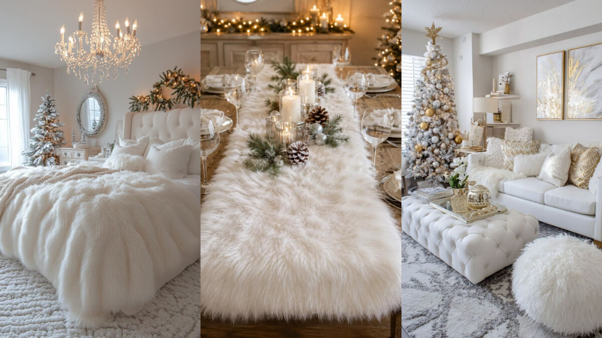 Fur Christmas Decor : Ιδέες για την πιο χουχουλιάρικη τάση στην γιορτινή διακόσμηση