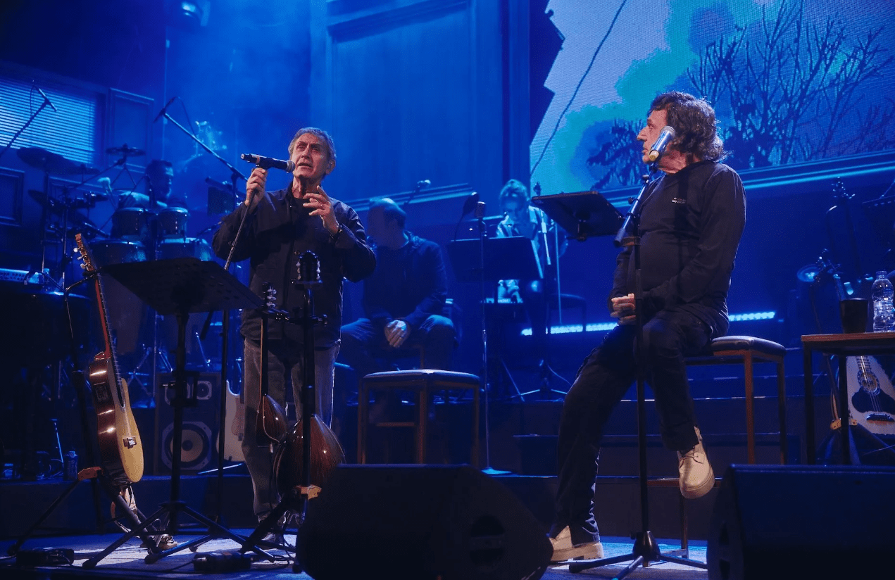 Δημήτρης Γκοτσόπουλος-στη-πρεμιέρα-Βασίλης Παπακωνσταντίνου-Γιώργος Νταλάρας- Δημήτρης Γκοτσόπουλος-στη-πρεμιέρα-Βασίλης Παπακωνσταντίνου-Γιώργος Νταλάρας-