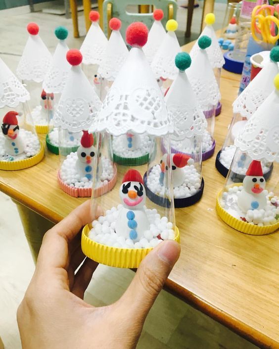 χριστουγεννιάτικη-χιονόμπαλα-από-πλαστικά ποτηράκια-ιδέες- χριστουγεννιάτικη-χιονόμπαλα-από-πλαστικά ποτηράκια-ιδέες-