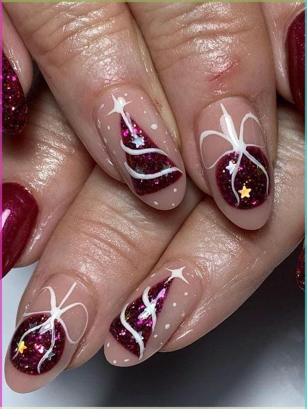 ιδέες-για-Χριστουγεννιάτικα νύχια-με-δεντράκια- ιδέες-για-Χριστουγεννιάτικα νύχια-με-δεντράκια-