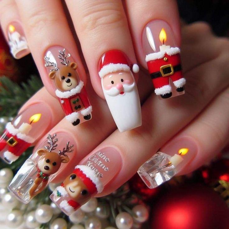 τρισδιάστατα-σχέδια-με-τον-Άγιο Βασίλη-στα-νύχια-ιδέες- τρισδιάστατα-σχέδια-με-τον-Άγιο Βασίλη-στα-νύχια-ιδέες-