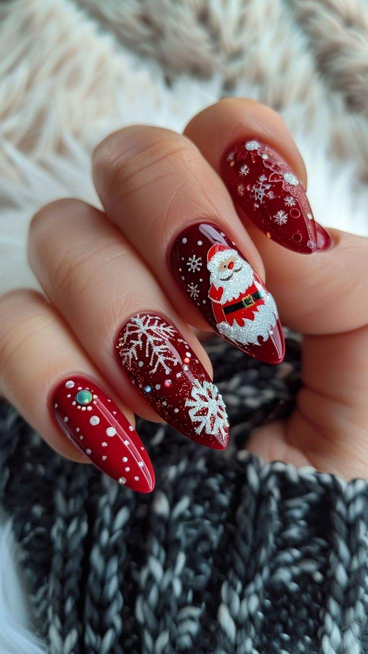 ιδέες-για-μανικιούρ-με-τον-Άγιο Βασίλη- ιδέες-για-μανικιούρ-με-τον-Άγιο Βασίλη-