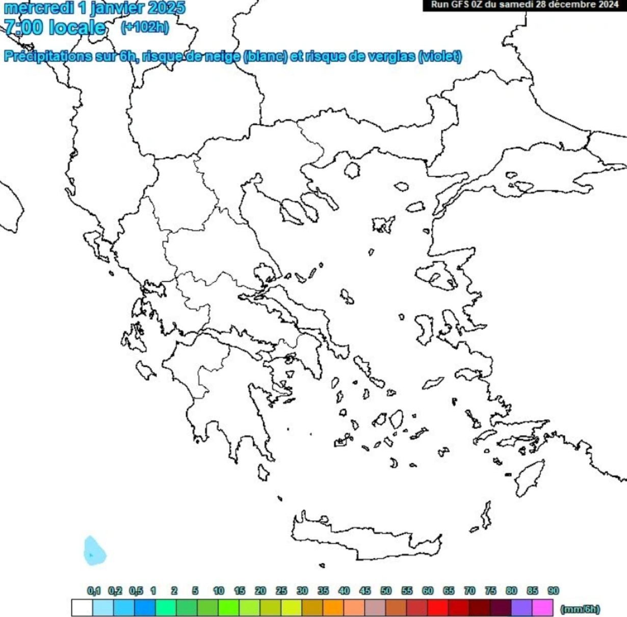 Καιρός : «Θάβετε» η Ελλάδα στο χιόνι την Πρωτοχρονιά 
