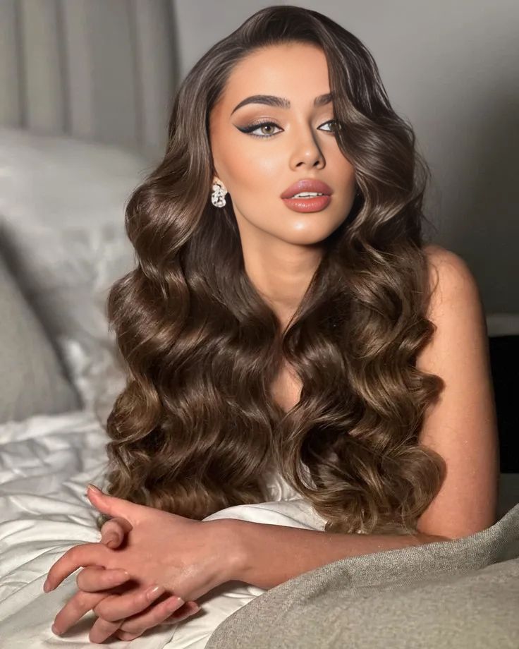 χαλαρές-μπούκλες-σε-μακριά μαλλιά-ιδέες- χαλαρές-μπούκλες-σε-μακριά μαλλιά-ιδέες-