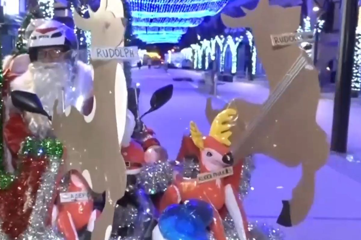 Θεσσαλονίκη : Ντελίβερι μετέτρεψε το μηχανάκι του σε έλκηθρο