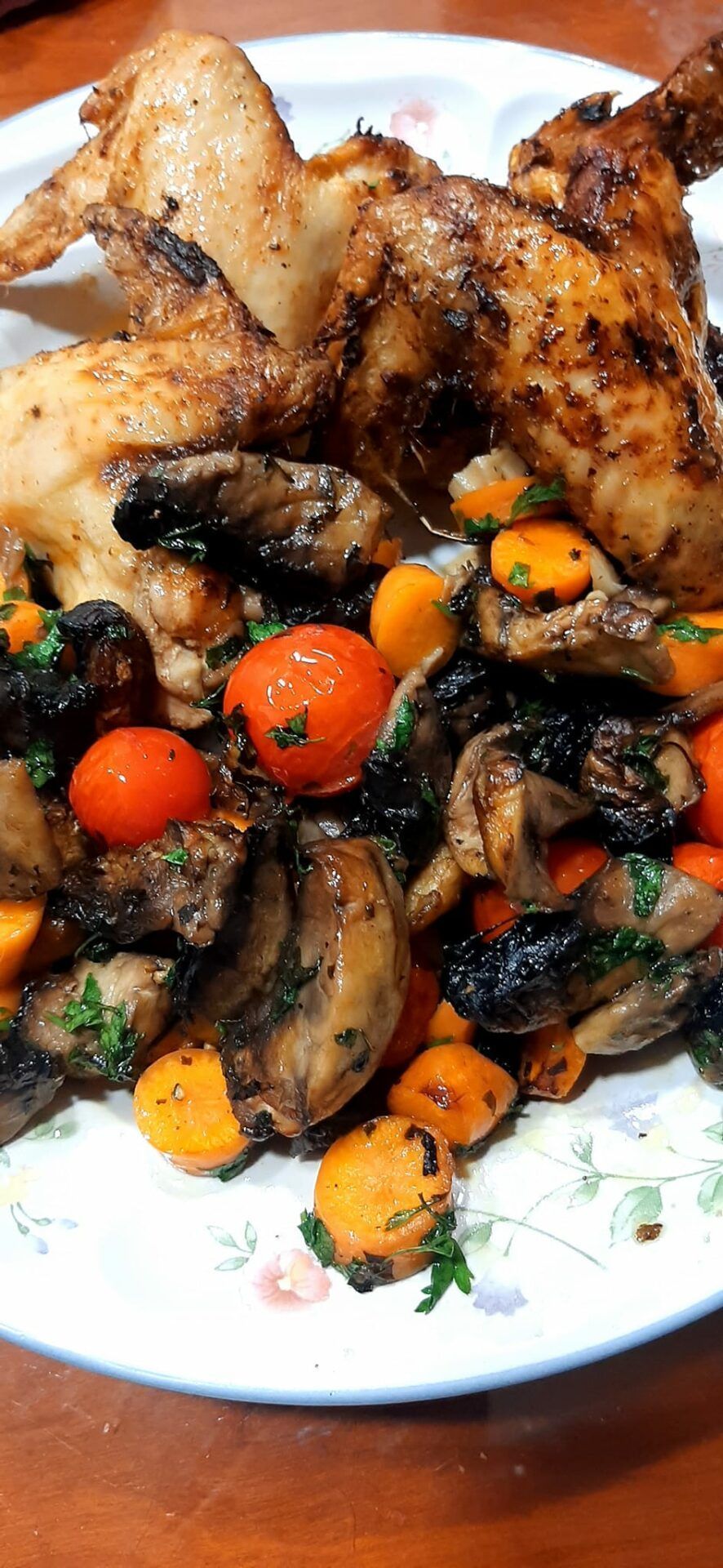 Φτερούγες-με μανιτάρια-Portobello-στο airfryer-συνταγή-