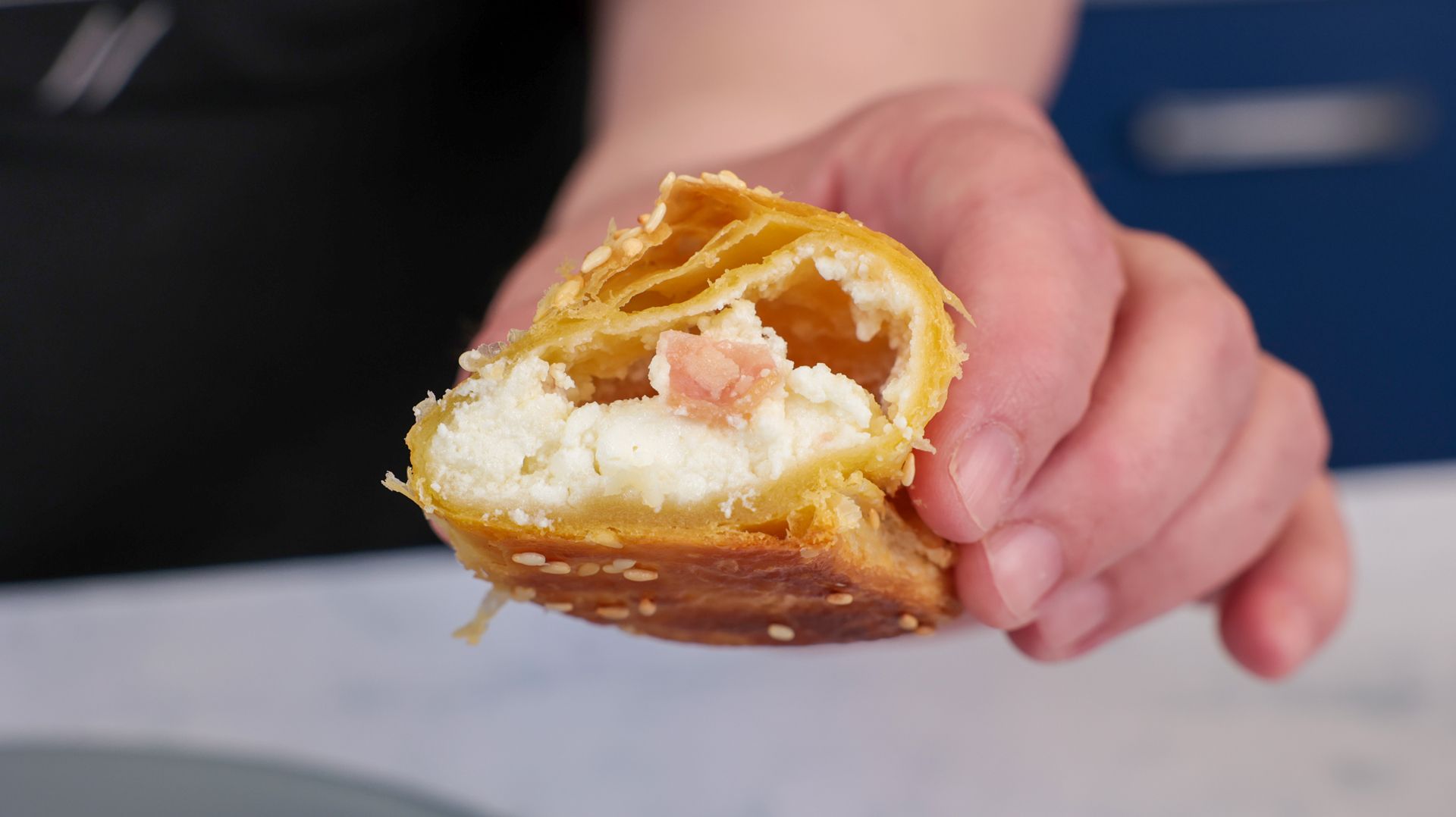 φλογέρες με-ανθότυρο-και αλλαντικά-για το σχολείο-συνταγή-