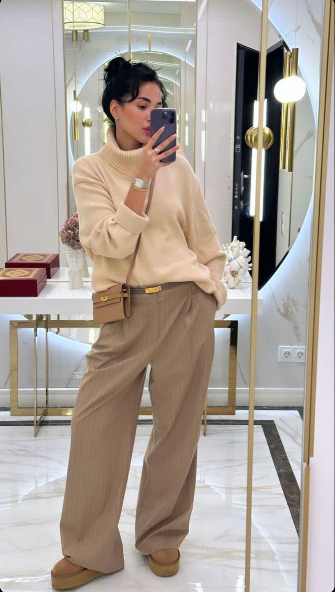 ιδέες για-ντύσιμο-σε-mocha mousse-τάσεις 2025-