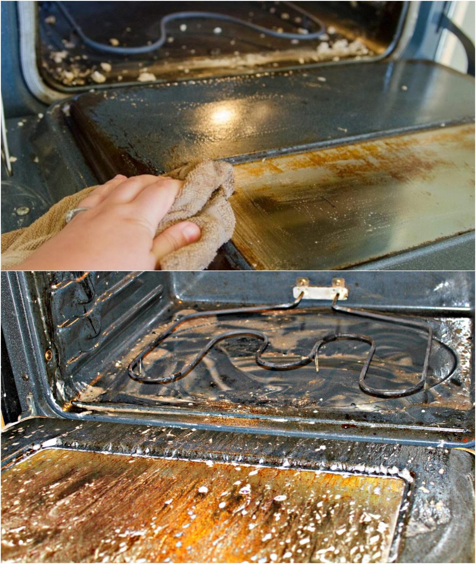 Ισχυρο σπιτικό καθαριστικό φούρνου που διώχνει καμένα λίπη χωρις να τριβεις με τις ωρες