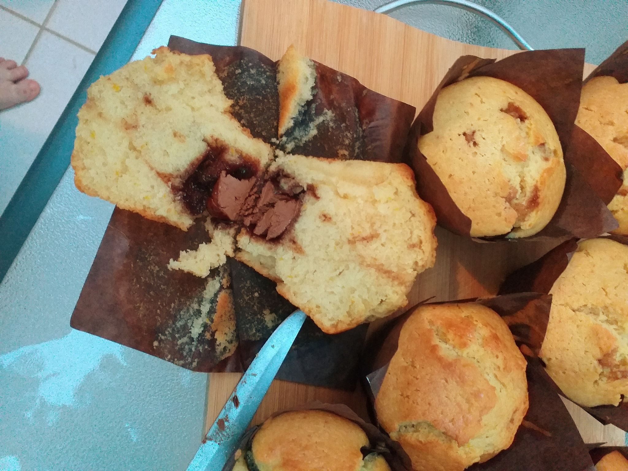 Cupcakes-με γιαούρτι-γεμιστά-με Nutella-συνταγή-