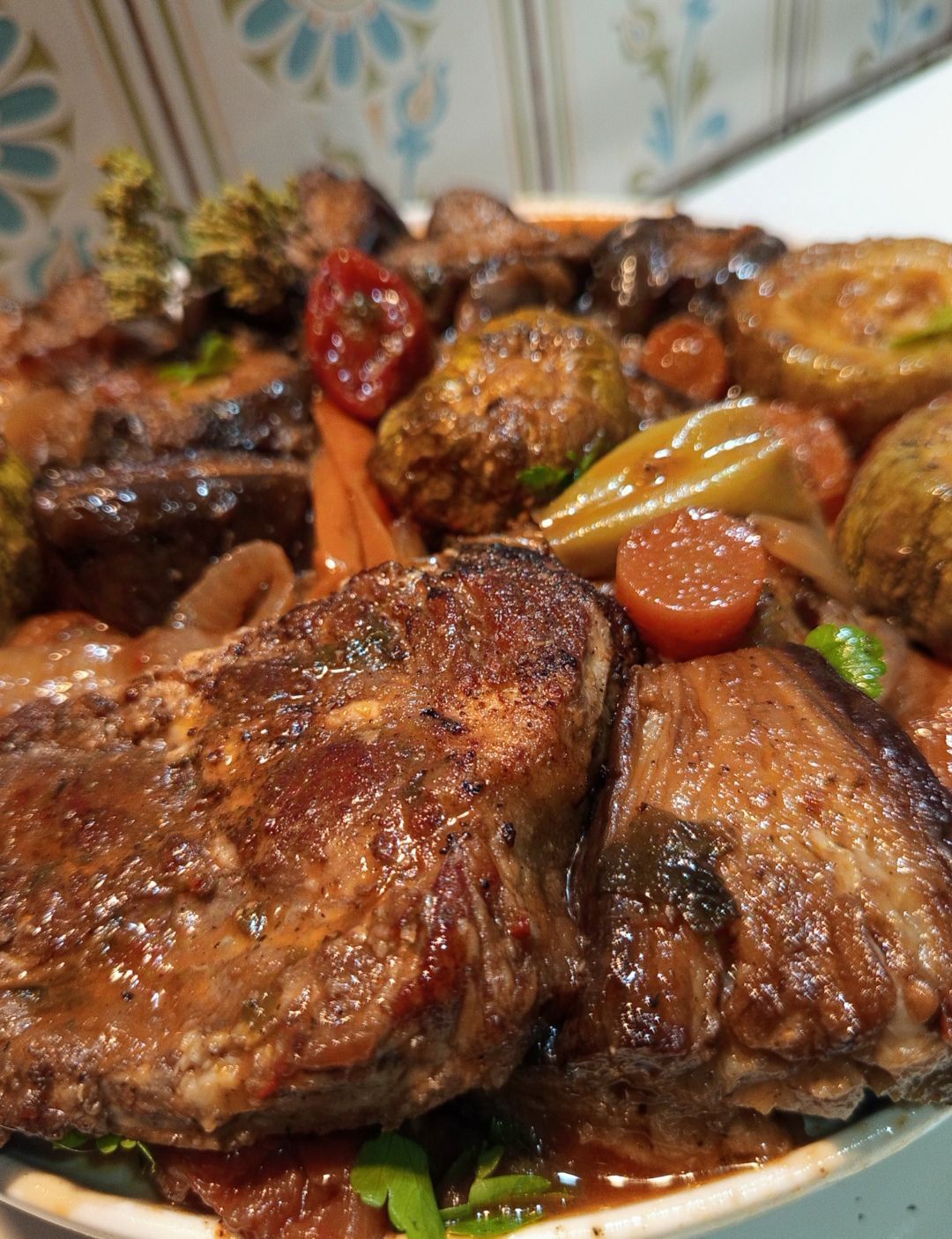 Μπριάμ-με-χοιρινά μπριζολάκια-συνταγή-