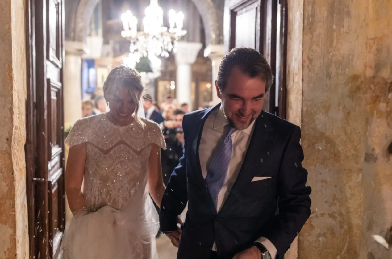 Νικόλαος Ντε Γκρες-Χρυσή Βαρδινογιάννη-φωτογραφίες-από-τον-γάμο-