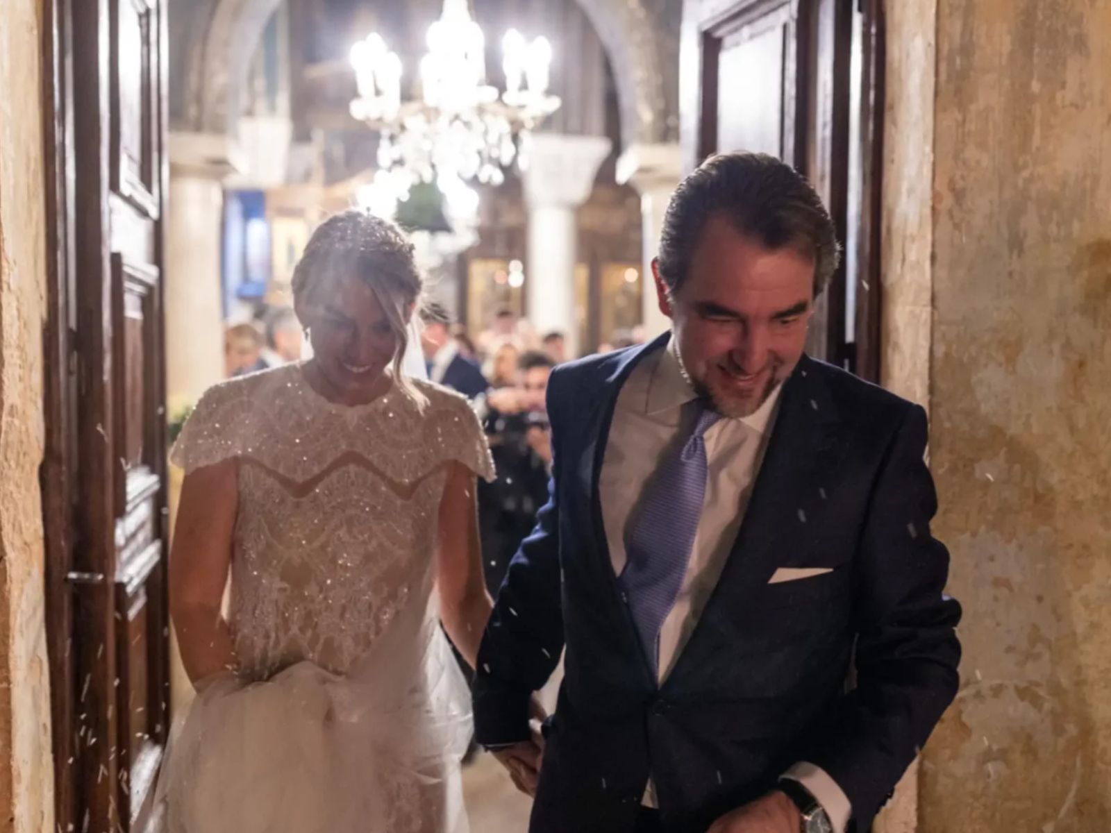 Νικόλαος Ντε Γκρες-Χρυσή Βαρδινογιάννη-φωτογραφίες-από-τον-γάμο-