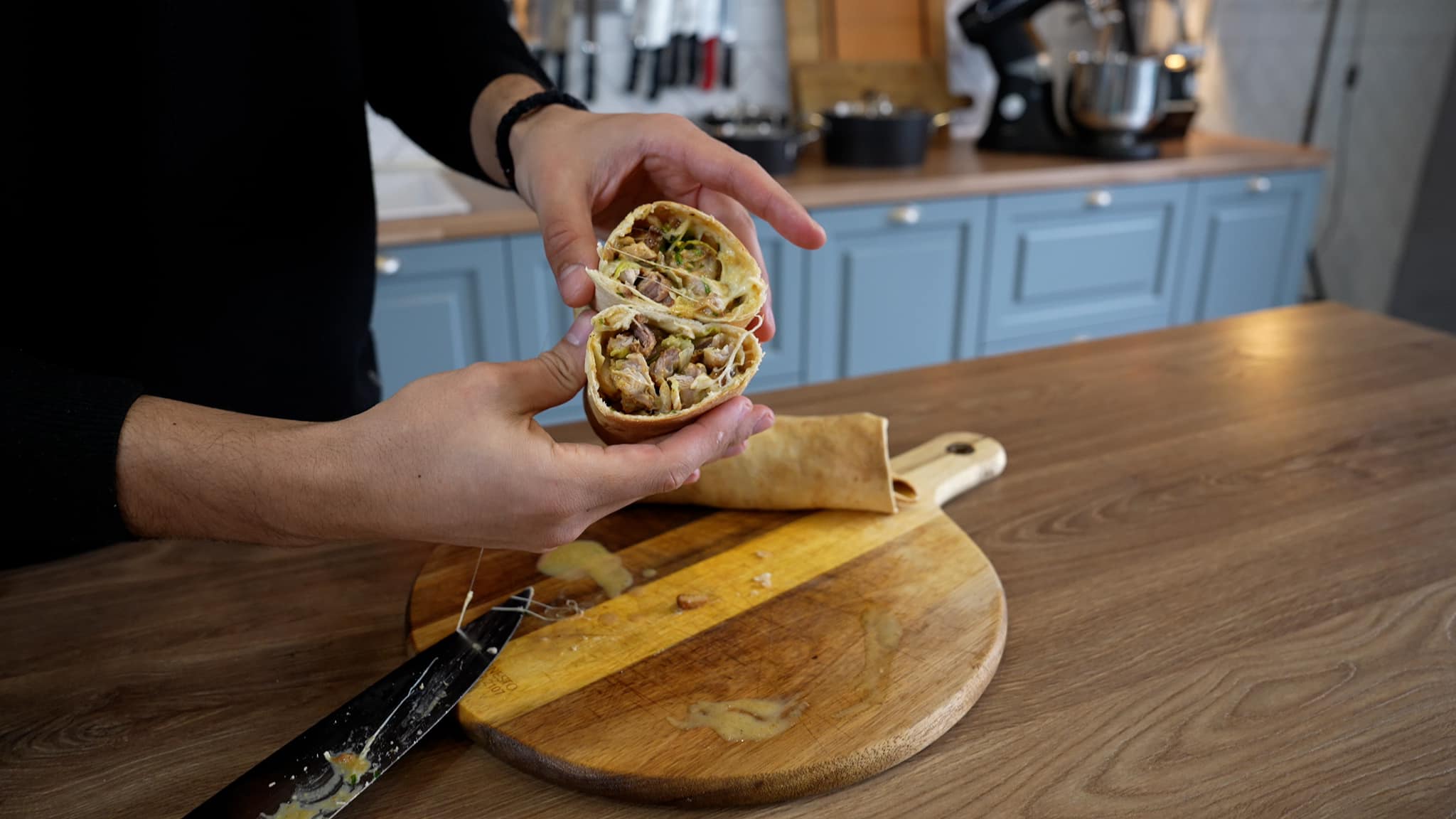 Buritto-με σπιτικό γύρο-κοτόπουλο-στο Airfryer-συνταγή-