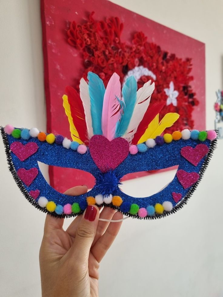 αποκριάτικη-μάσκα-με-σκληρό χαρτόνι-ιδέες-