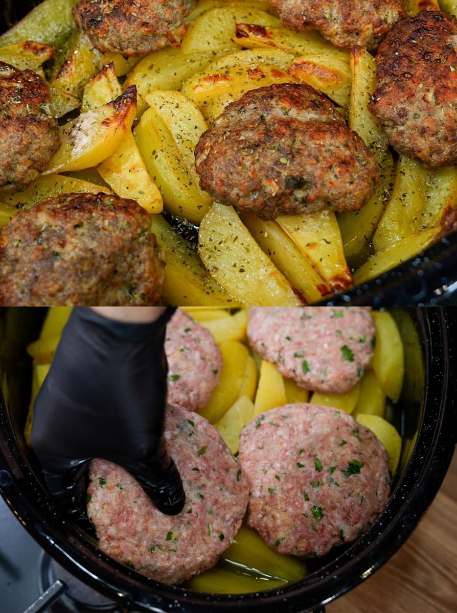 μπιφτέκια-με-πατάτες-στο-φούρνο-για-όλη-την-οικογένεια-συνταγή-