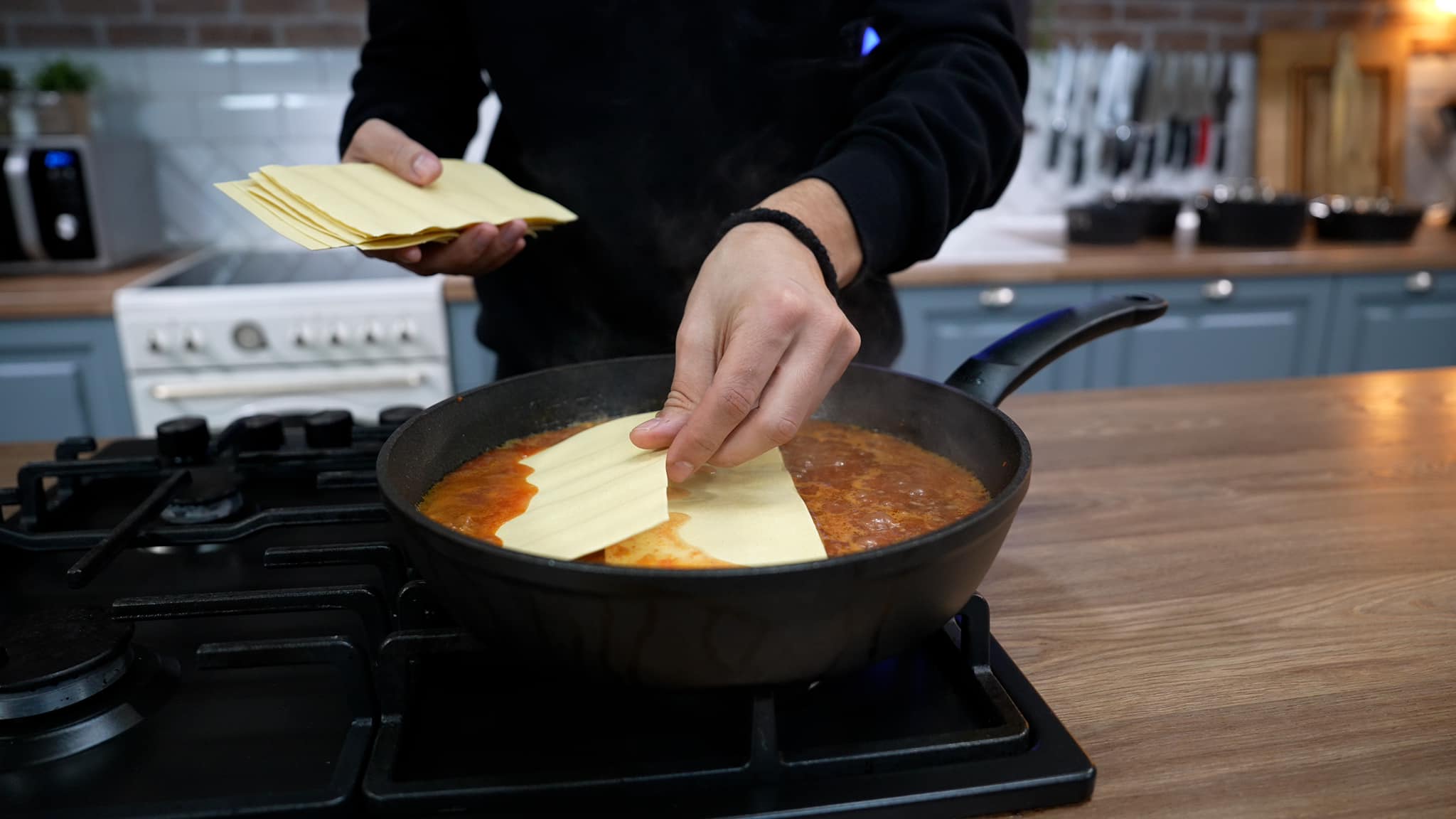 Λαζάνια-με κιμά-στο τηγάνι-συνταγή- Λαζάνια-με κιμά-στο τηγάνι-συνταγή-