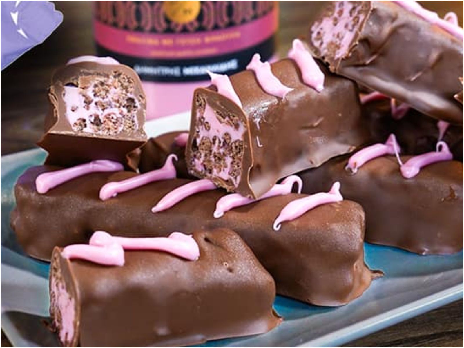 Σοκολάτες-lila pause-με 3 υλικά-συνταγή-