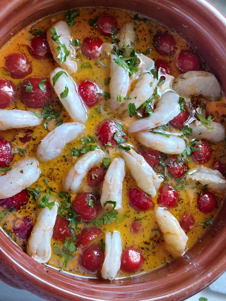 Χυλοπίτες-με γαρίδες-στη γάστρα-συνταγή- Χυλοπίτες-με γαρίδες-στη γάστρα-συνταγή-