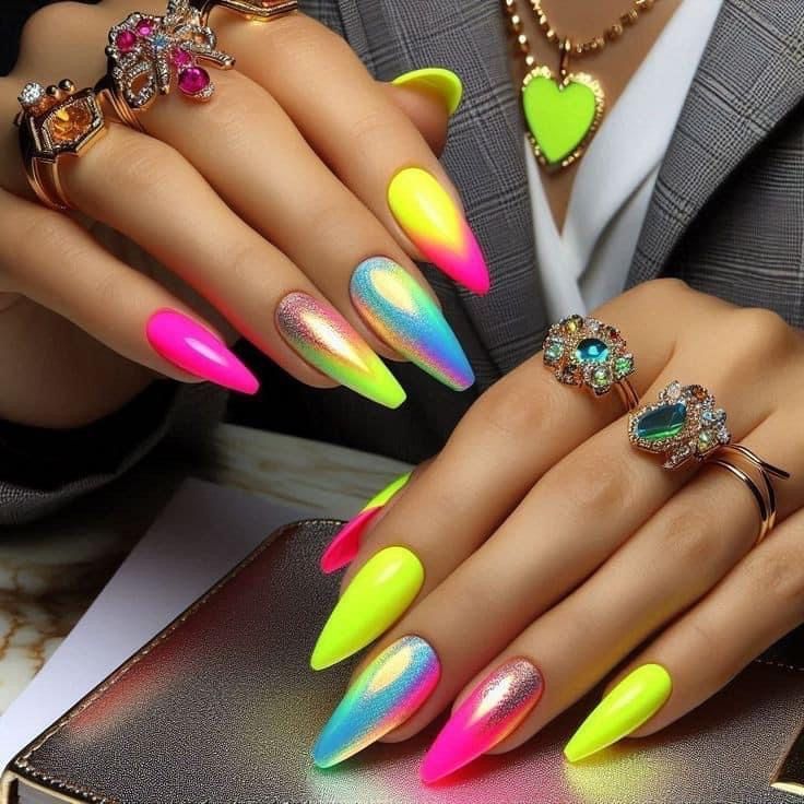 ιδέες-για-bold neon nails-Άνοιξη 2025-τάσεις- ιδέες-για-bold neon nails-Άνοιξη 2025-τάσεις-