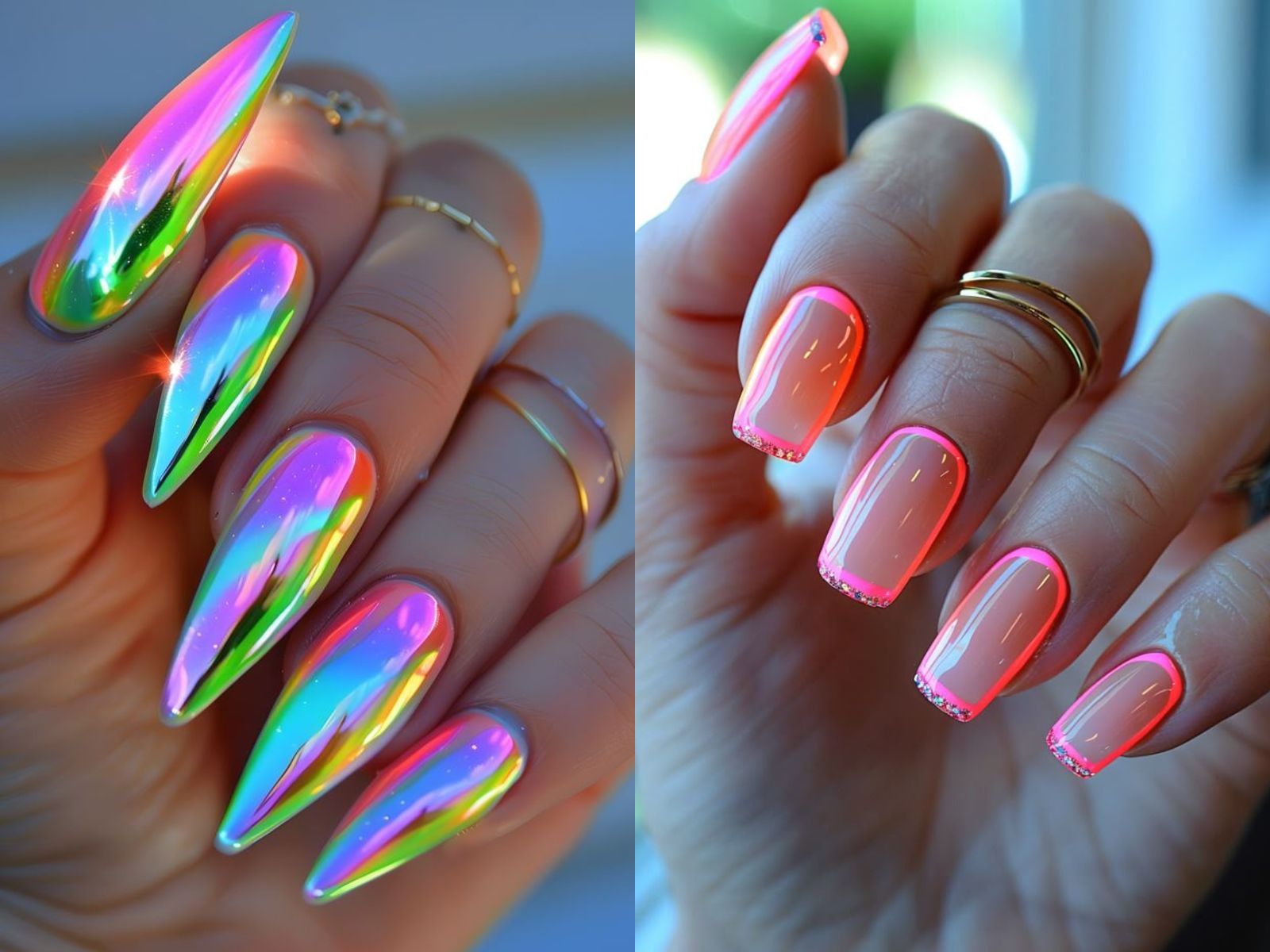 ιδέες-για-bold neon nails-Άνοιξη 2025-τάσεις-