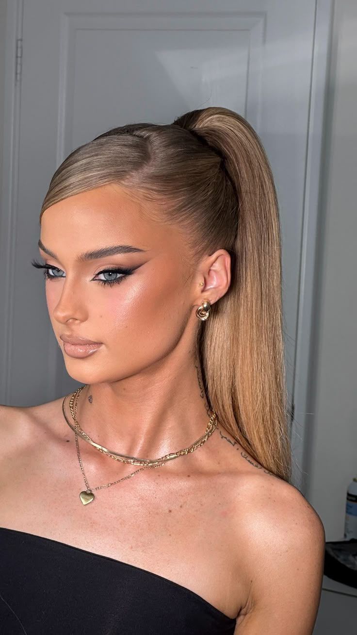 sleek-ponytail-αλογοουρά-ιδέες-