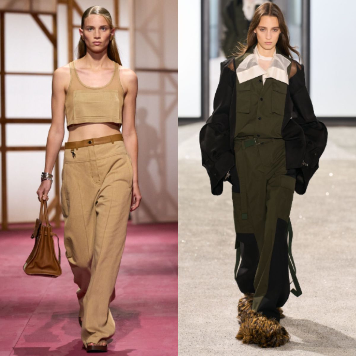 χακί ντύσιμο-τάσεις-Άνοιξη-Καλοκαίρι 2025-στη-μόδα-ιδέες-