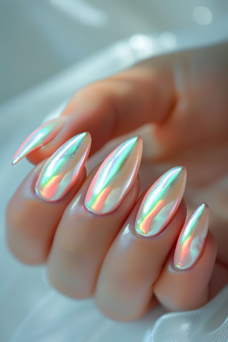 μεταλλικά νύχια-τάσεις-Άνοιξη-Καλοκαίρι 2025-ιδέες-