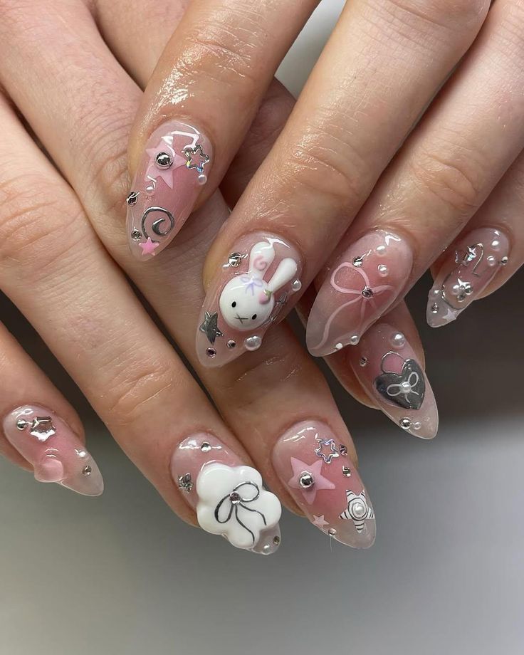 τρισδιάστατα-σχέδια-στα-νύχια-τάσεις-Άνοιξη-Καλοκαίρι 2025-ιδέες-