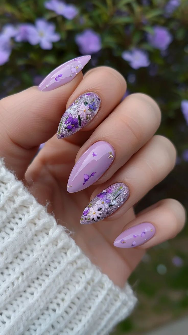 floral νύχια-τάσεις-Άνοιξη-Καλοκαίρι 2025-ιδέες-