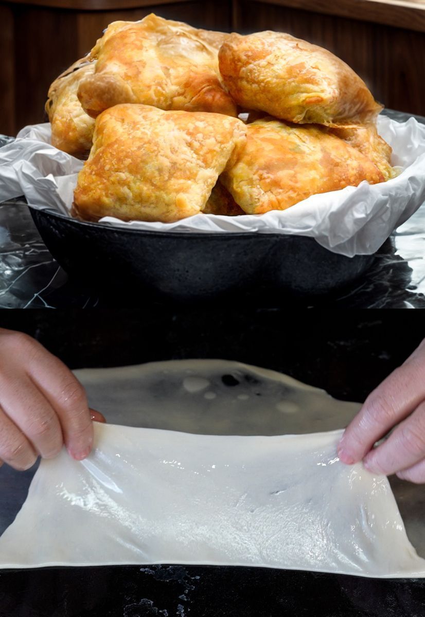 Νηστίσιμα-σπανακοτυροπιτάκια-με-τραβηχτό φύλλο-συνταγή-