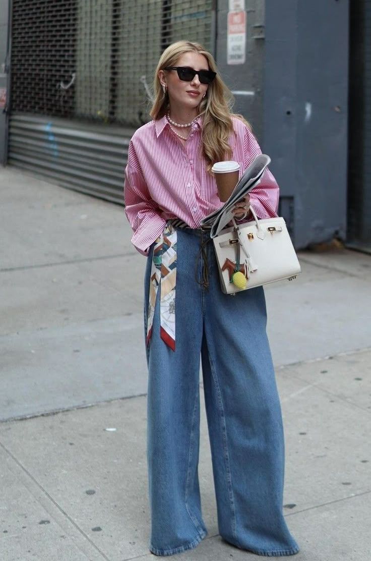 Barrel-leg jeans-ιδέες-για-ντύσιμο-Άνοιξη 2025-trends- Barrel-leg jeans-ιδέες-για-ντύσιμο-Άνοιξη 2025-trends-