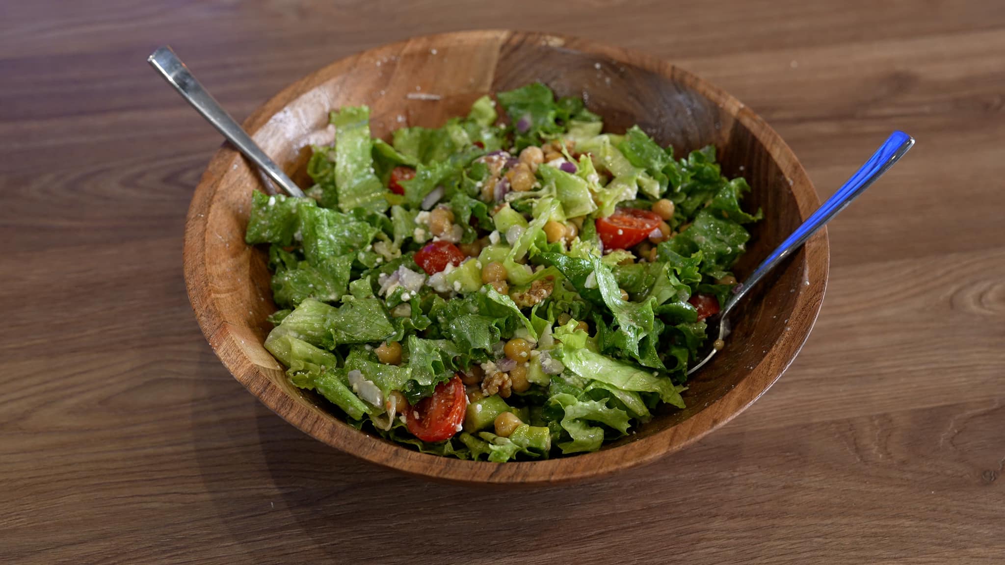 Σαρακοστιανή-σαλάτα-με ρεβίθια-συνταγή-